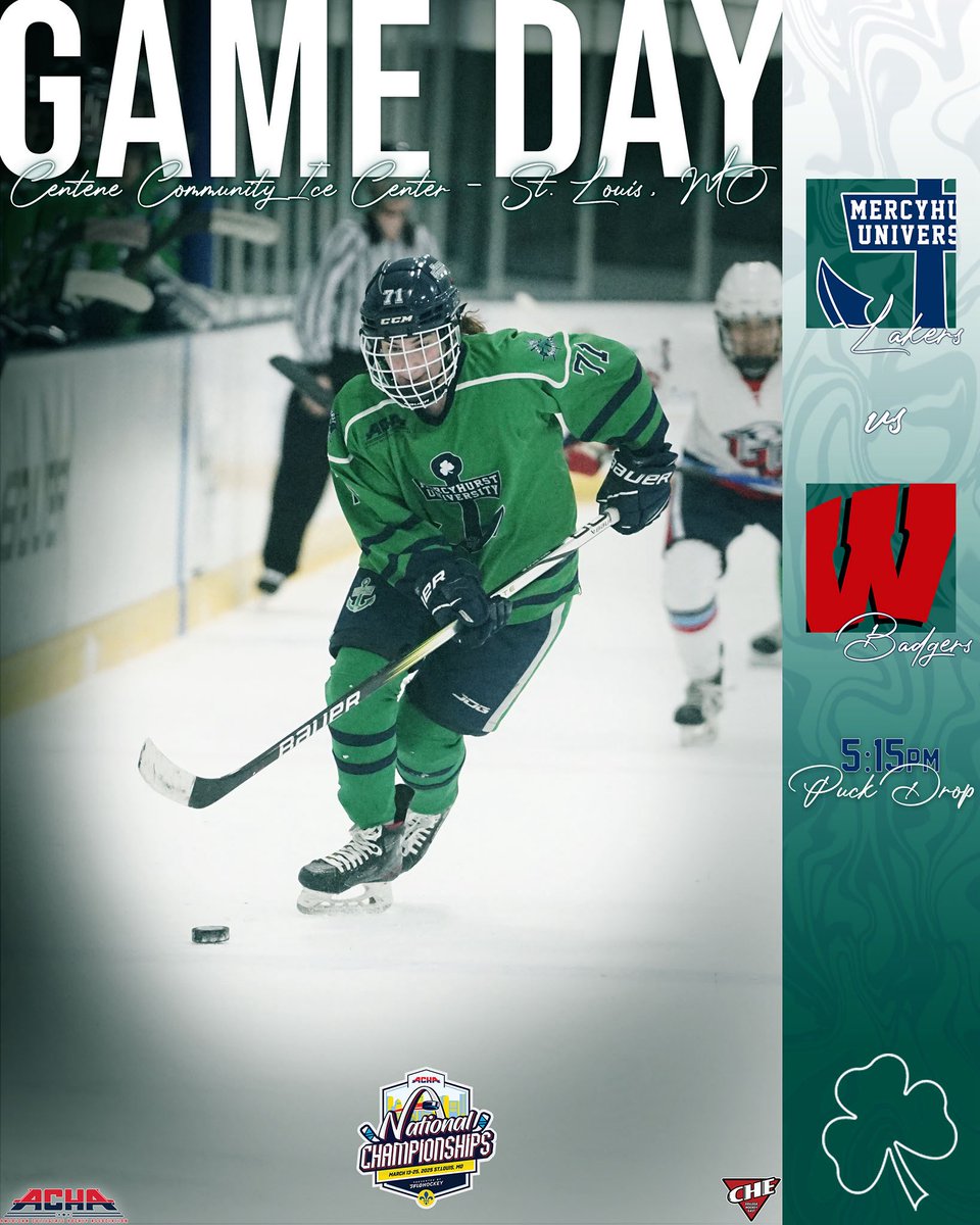 🚨 NATTYS GAME TWO 🚨
🆚 University of Wisconsin
📍 Centene Community Ice Center
⏱️ 5:15pm CST
🔗 FloHockey
⚓️☘️ #RiseAndRepeat
