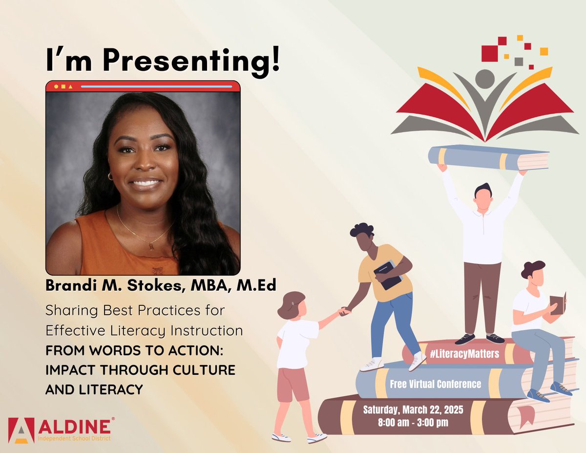 Brandi M. Stokes, MBA, M.Ed (@brandimstokes) on Twitter photo Wow! I thoroughly enjoyed presenting today. We had a great discussion on effective literacy instruction and implementing it in the classroom! โบ๏ธโค๏ธ <a href="/AldineISD/">Aldine ISD</a> <a href="/AISDLitMatters/">LiteracyMatters</a> #LiteracyMatters #AldineImpact Wow! I thoroughly enjoyed presenting today. We had a great discussion on effective literacy instruction and implementing it in the classroom! โบ๏ธโค๏ธ <a href="/AldineISD/">Aldine ISD</a> <a href="/AISDLitMatters/">LiteracyMatters</a> #LiteracyMatters #AldineImpact