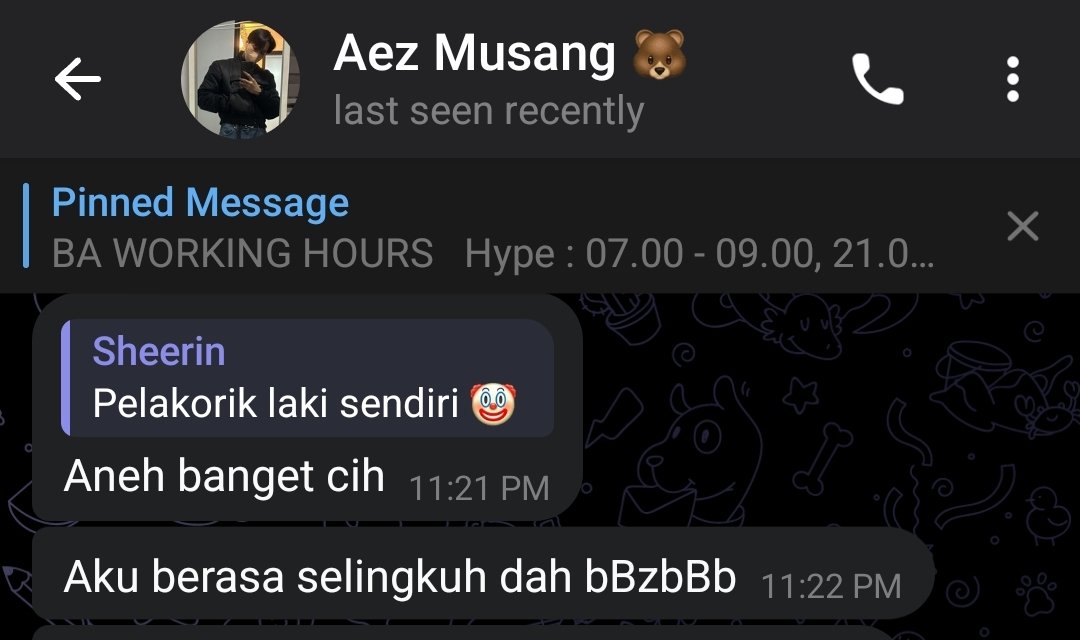 Wkwkwk aku dan aez sama sama ngerasa aneh, tapi kita coba dulu dah ya sehari🤡