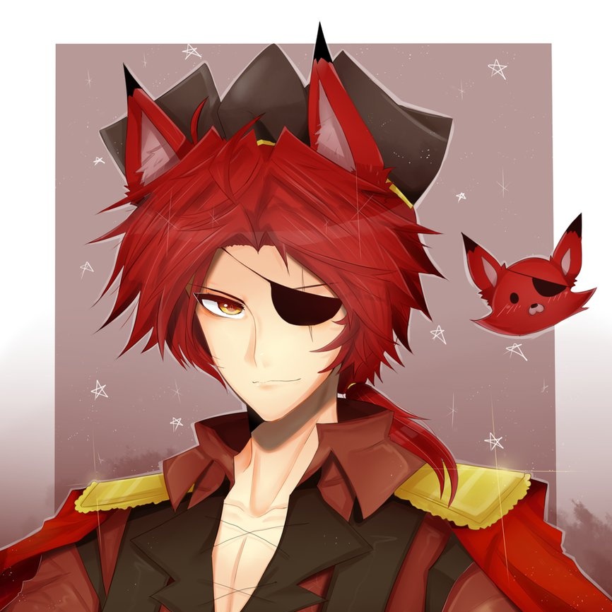 Hey there, kids! Guess who's here! It's me! Foxy, the pirate fox! Let's go on a treasure hunt!
☆not new to rp 
☆Age: ??? 
☆Appearance age:21
☆sexuality: Bi 
☆ships with chem 
☆single ship
☆N/SFW 18+

More info below! ⬇️