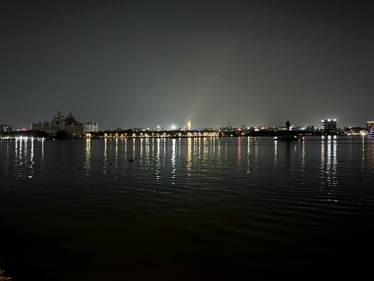 Buddha Statue, Hussain Sagar and Telengana Secretariat switched off for WWF-India's Earth Hour 2025.  #EarthHourIndia2025 #WWFIndia <a href="/earthhour/">Earth Hour Official</a>