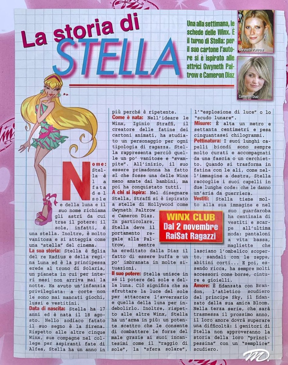 enchntixstella's tweet photo. OKAY SO FOUND THIS AND APPARENTLY STELLA IS NOT ONLY BASED ON CAMERON DIAZ BUT ALSO GWYNETH PALTROW??? https://t.co/WuOvdcUF9u