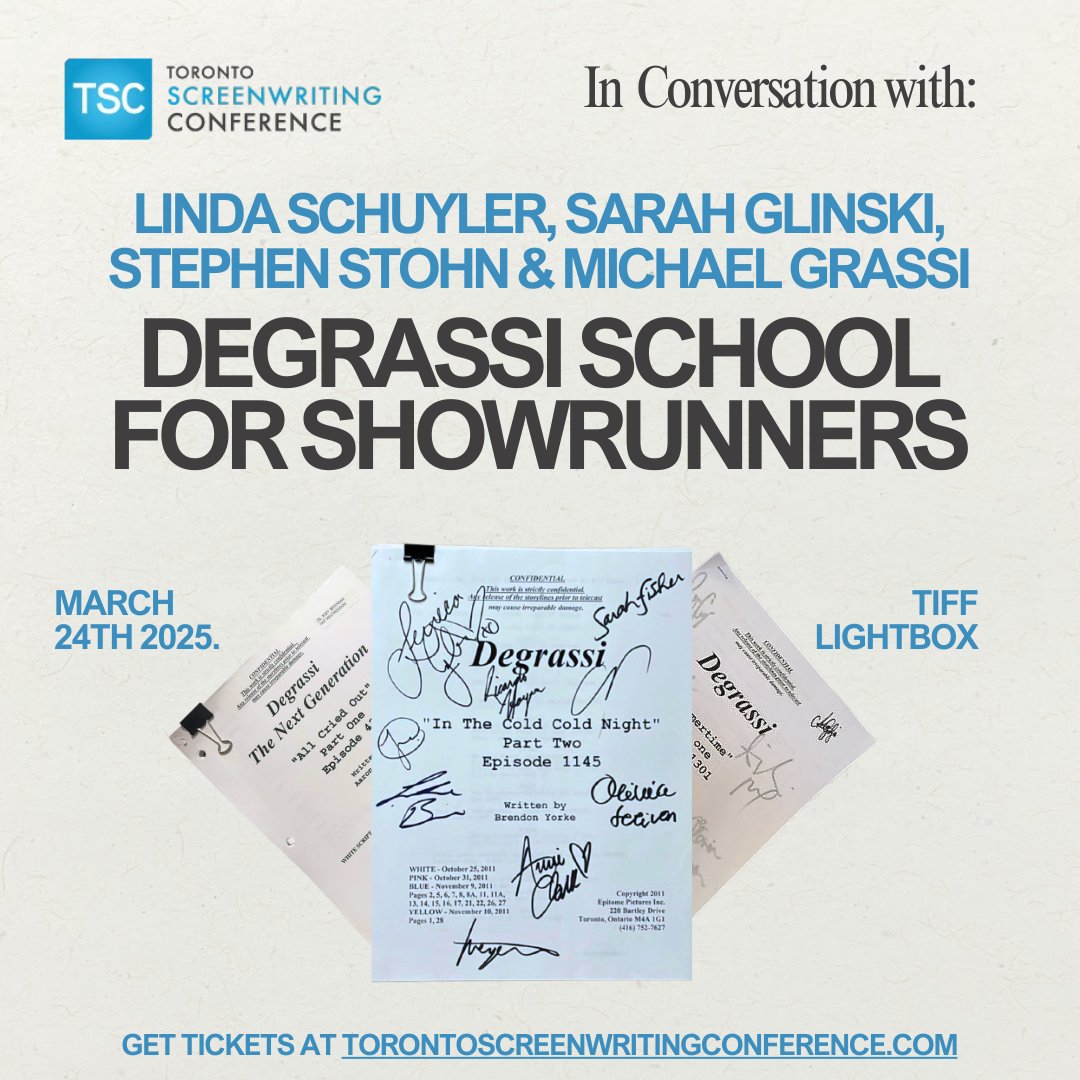 Toronto Screenwriting Conference (TSC) (@torscreenconf) on Twitter photo 