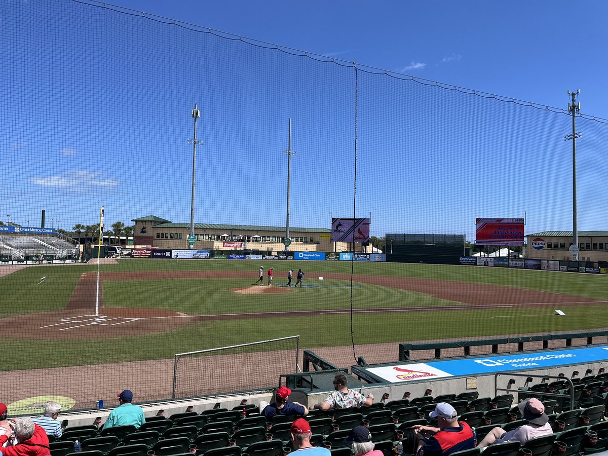Roger Dean Stadium looking spectacular as always. <a href="/Treadway09/">Jordan Treadway</a> and his crew do a great job!