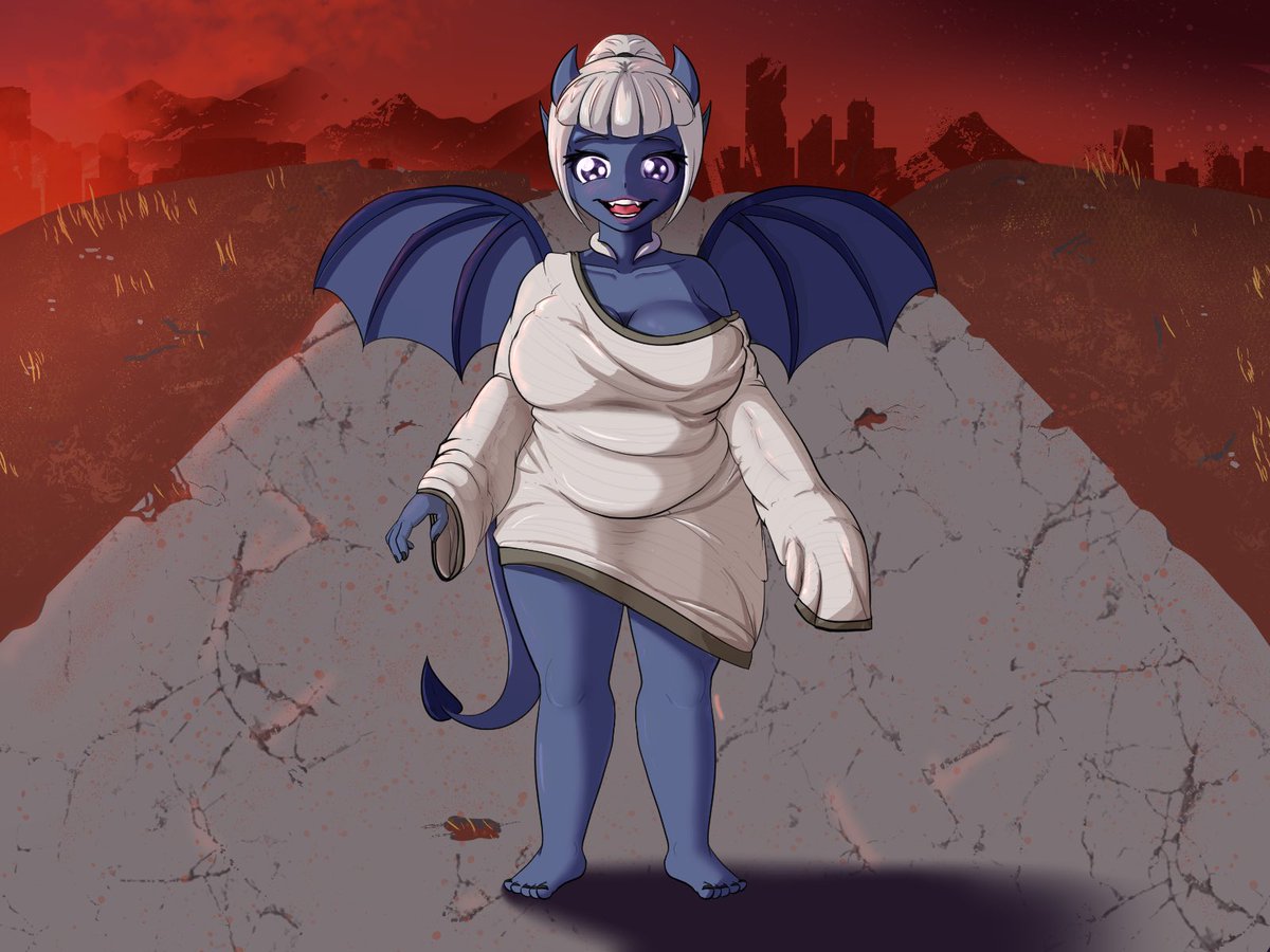 Just been doodling around, testing some brushes.
But hey, Carly in too big of a shirt is cute! &lt;3