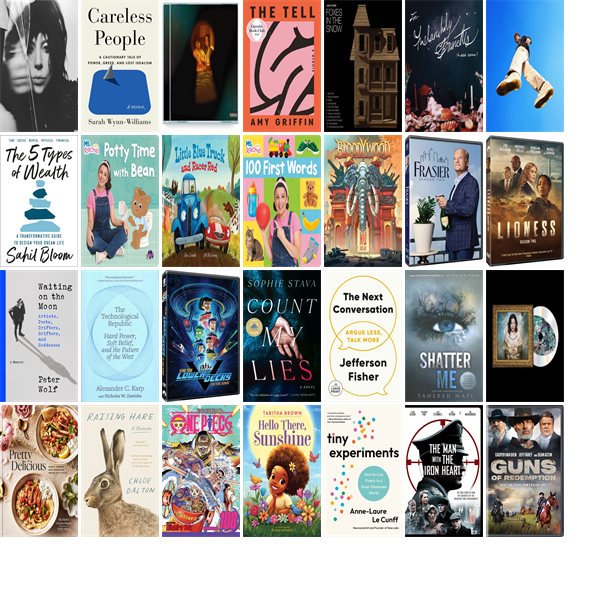 This week the Framingham Public Library has 423 new books, 21 new movies, and 20 new music CDs.  New items include Mayhem, Careless People, I Said I Love You First, Is, The Tell, Foxes in the Snow, Short n' Sweet, and For Melancholy Brunettes. wowbrary.org/nu.aspx?p=901-…