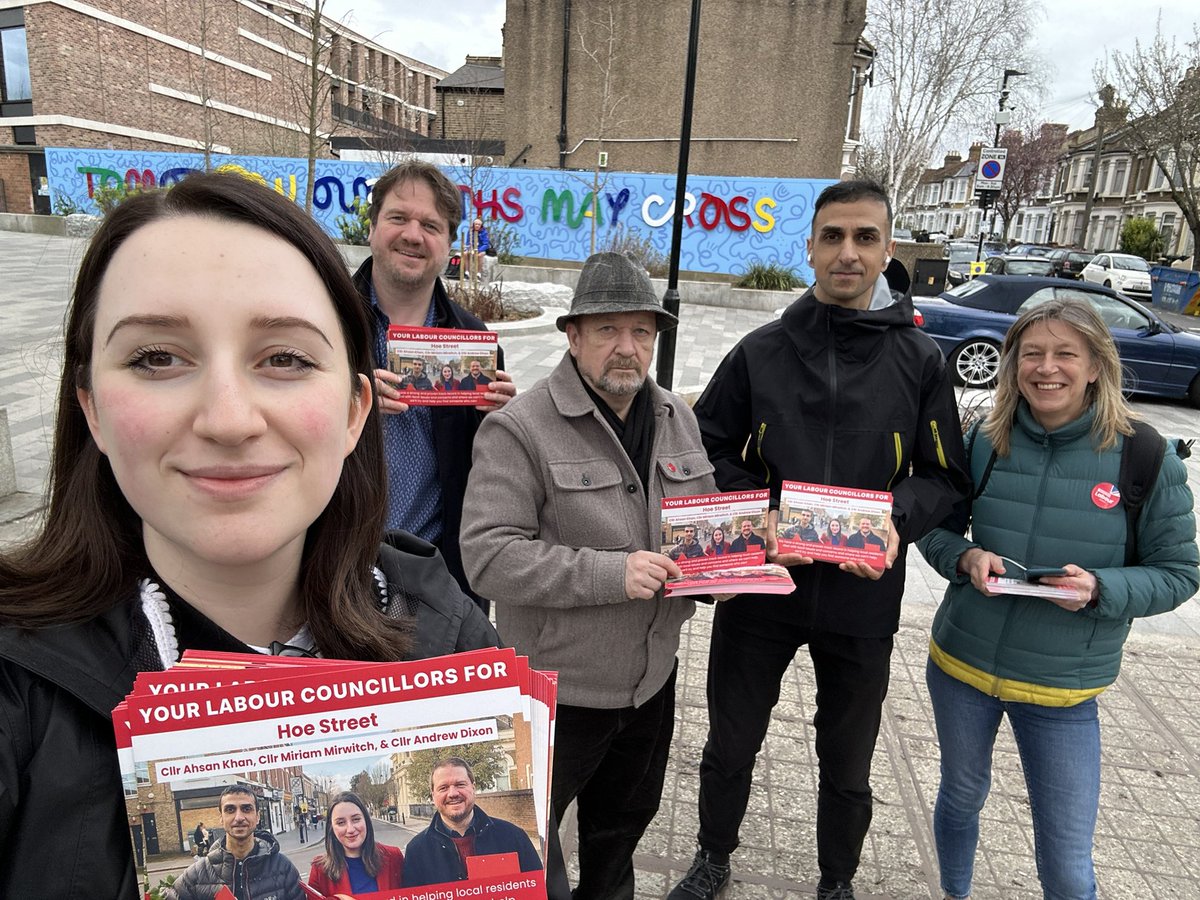 Miriam Mirwitch (@miriammirwitch) on Twitter photo It was great to be out speaking to residents in and around Walthamstow Village this afternoon!
Fab to be out on the #LabourDoorstep with fellow Hoe Street ward councillors <a href="/AhsanKhan_wf/">Ahsan Khan</a> and <a href="/andy__dixon/">Andy Dixon</a>, <a href="/WFLabourParty/">Waltham Forest Labour</a>’s Cllr Rayner and Caz! #VoteLabour It was great to be out speaking to residents in and around Walthamstow Village this afternoon!
Fab to be out on the #LabourDoorstep with fellow Hoe Street ward councillors <a href="/AhsanKhan_wf/">Ahsan Khan</a> and <a href="/andy__dixon/">Andy Dixon</a>, <a href="/WFLabourParty/">Waltham Forest Labour</a>’s Cllr Rayner and Caz! #VoteLabour