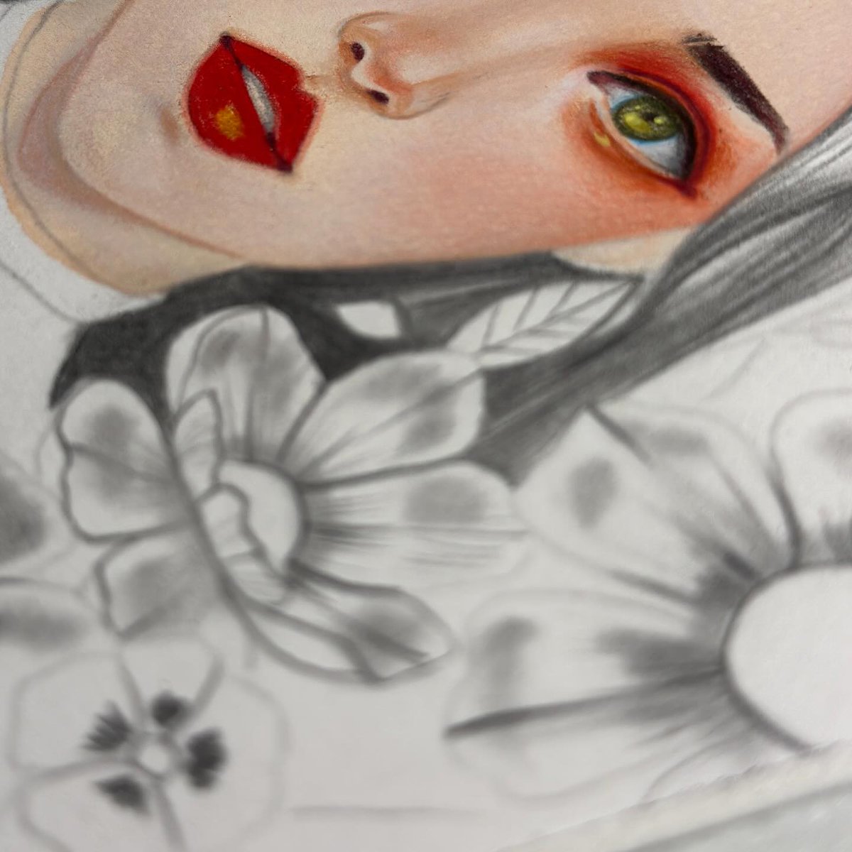Started the painting on this drawing ✍️ for my solo show at Curio Art Gallery - Opening this May. Connect with the gallery for the collectors’ preview.