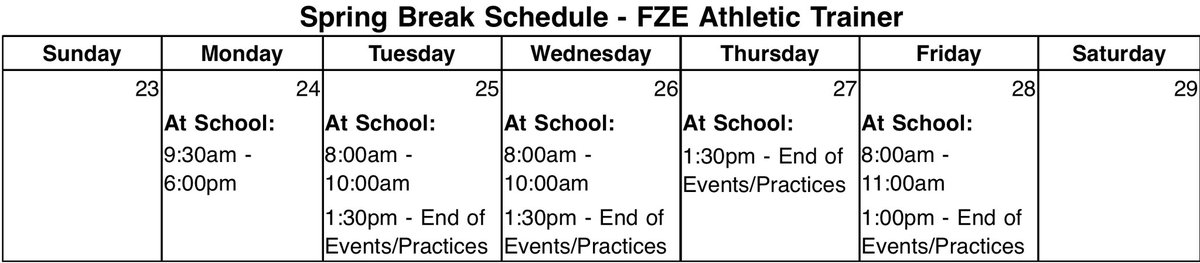 FZE Athletic Trainer tweet media