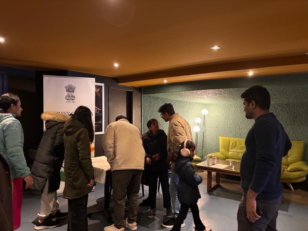 Day 3 of the Indian Film Festival 2025 in Iceland 🎬✨
Embassy of India in collaboration with the Indian Association of Iceland (IAI) organised a movie screening for the movie Rocketry: The Nambi Effect. Members of the Indian community and Friends of India attended the screening.