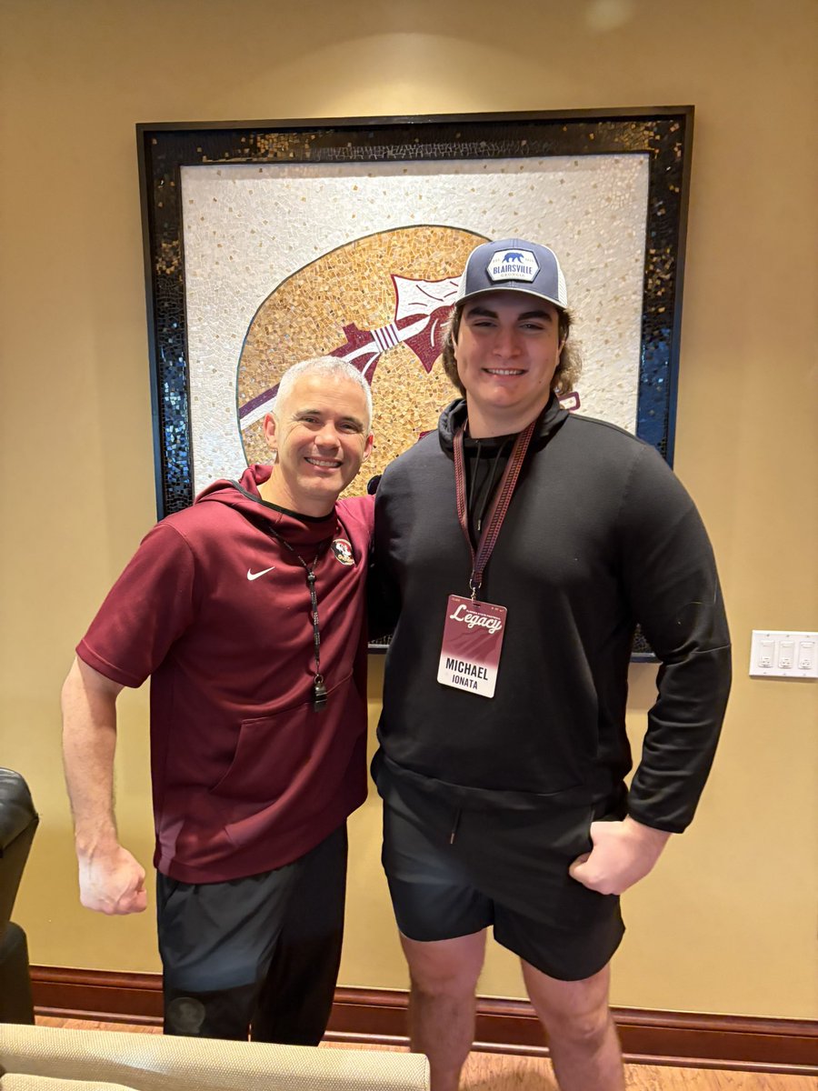 3⭐️ Mike Ionata (@mikeionata) on Twitter photo After A Great Talk With <a href="/Coach_Norvell/">Mike Norvell</a> I Am Excited To Announce My Commitment To Florida State University Go Noles🍢🍢‼️‼️ <a href="/CoachHand/">Herb Hand</a>
<a href="/CNee247/">Chris Nee</a> <a href="/ZBlostein247/">Zach Blostein</a> <a href="/OsceolaPat/">Patrick Burnham</a> <a href="/Andrew_Ivins/">Andrew Ivins</a> <a href="/adamgorney/">Adam Gorney</a> <a href="/JohnGarcia_Jr/">John Garcia, Jr.</a> <a href="/ChadSimmons_/">ChadSimmons</a> <a href="/SWiltfong_/">Steve Wiltfong</a> After A Great Talk With <a href="/Coach_Norvell/">Mike Norvell</a> I Am Excited To Announce My Commitment To Florida State University Go Noles🍢🍢‼️‼️ <a href="/CoachHand/">Herb Hand</a>
<a href="/CNee247/">Chris Nee</a> <a href="/ZBlostein247/">Zach Blostein</a> <a href="/OsceolaPat/">Patrick Burnham</a> <a href="/Andrew_Ivins/">Andrew Ivins</a> <a href="/adamgorney/">Adam Gorney</a> <a href="/JohnGarcia_Jr/">John Garcia, Jr.</a> <a href="/ChadSimmons_/">ChadSimmons</a> <a href="/SWiltfong_/">Steve Wiltfong</a>