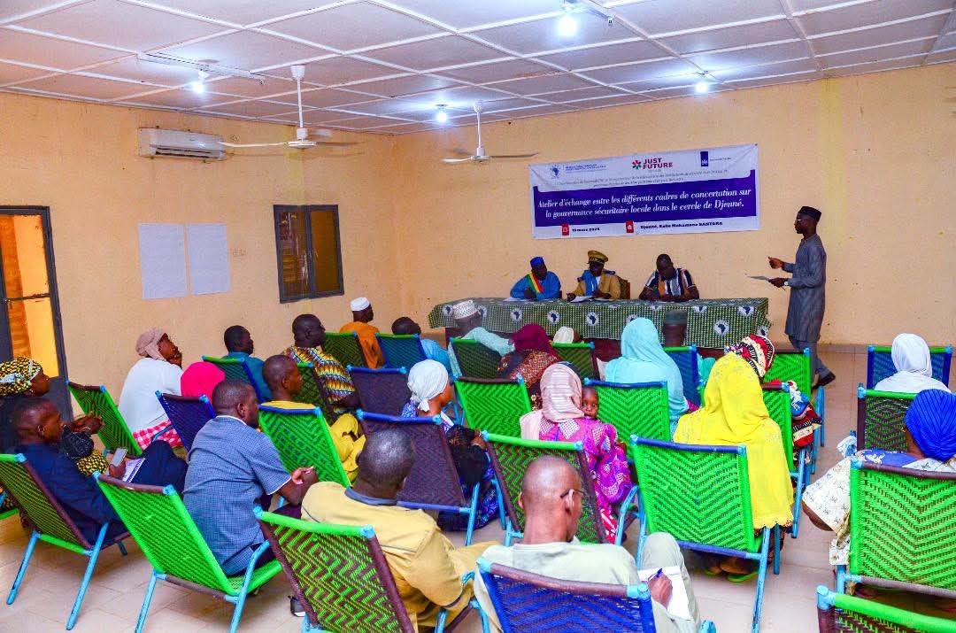 Dans le cadre du programme #Juste_Future <a href="/wanepmali/">WANEP-MALI 🇲🇱</a> a organisé le 19 mars 2024 à Djenné un atelier sur la gouvernance sécuritaire locale. Une initiative pour une sécurité inclusive, participative et durable avec l’appui du Royaume des Pays-Bas. 
<a href="/NOREFno/">NOREF Norwegian Centre for Conflict Resolution</a>
<a href="/NLauMali/">Ambassade des Pays-Bas au Mali</a> <a href="/Cordaid/">Cordaid</a>
