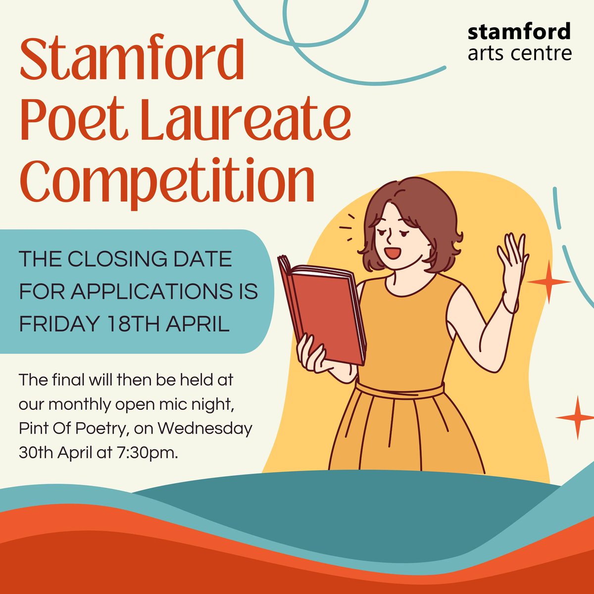South Kesteven District Council SKDC (@southkesteven) on Twitter photo Think you could be Stamford's next Poet Laureate?
Applications for Stamford's annual Poet Laureate competition are open until Friday 18th April.
Email: karen.burrows@southkesteven.gov.uk
Find the application form here: ow.ly/GMy550Vmc9n Think you could be Stamford's next Poet Laureate?
Applications for Stamford's annual Poet Laureate competition are open until Friday 18th April.
Email: karen.burrows@southkesteven.gov.uk
Find the application form here: ow.ly/GMy550Vmc9n