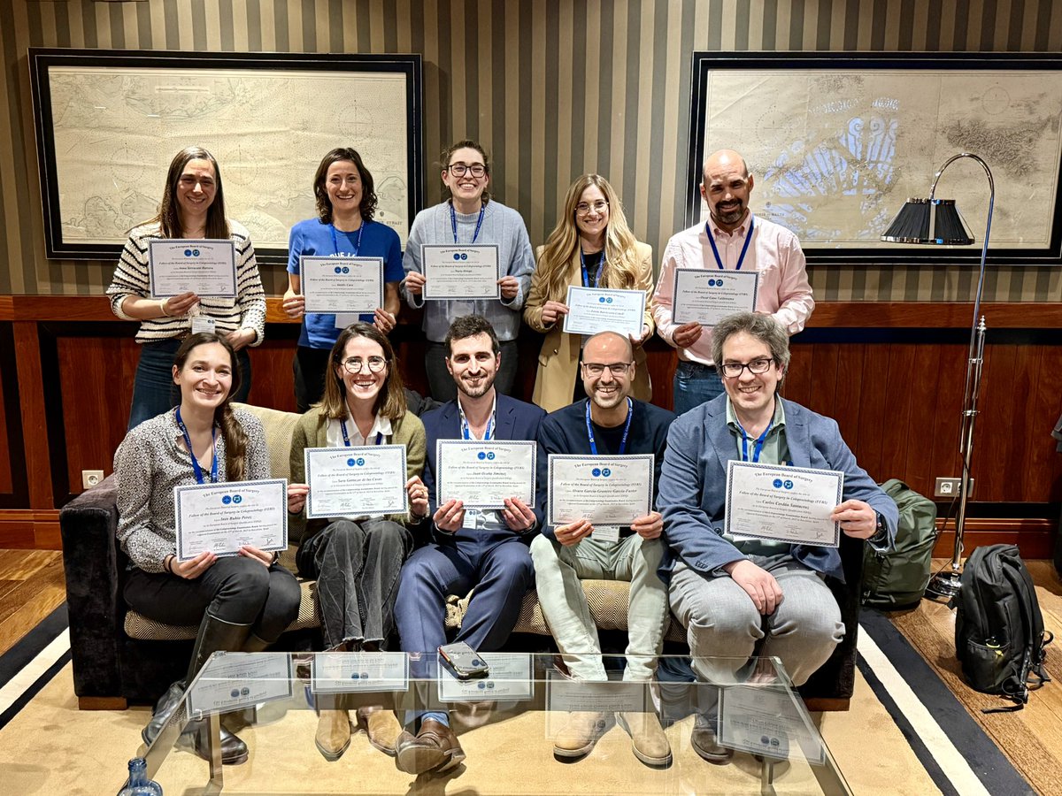 AECP (@aecp_faecp) on Twitter photo 🎉🥳🎊
Felicidades a los socios y socias que han aprobado hoy en Barcelona el European Board of Surgery in Coloproctology <a href="/EBSQcolo/">EBSQ Coloproctology</a>
Gran nivel de nuestro país en este examen 💪💪 Enhorabuena 👏👏 🎉🥳🎊
Felicidades a los socios y socias que han aprobado hoy en Barcelona el European Board of Surgery in Coloproctology <a href="/EBSQcolo/">EBSQ Coloproctology</a>
Gran nivel de nuestro país en este examen 💪💪 Enhorabuena 👏👏