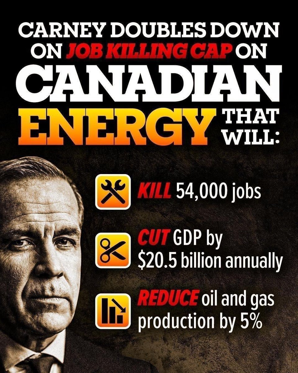 Carney isn’t capping emissions, he’s killing 54,000 Canadian paycheques. 

His reckless plan will ship our energy jobs to the U.S. and beyond while Canadians struggle to make ends meet.

After a decade of Liberal destruction, we can’t afford four more years.