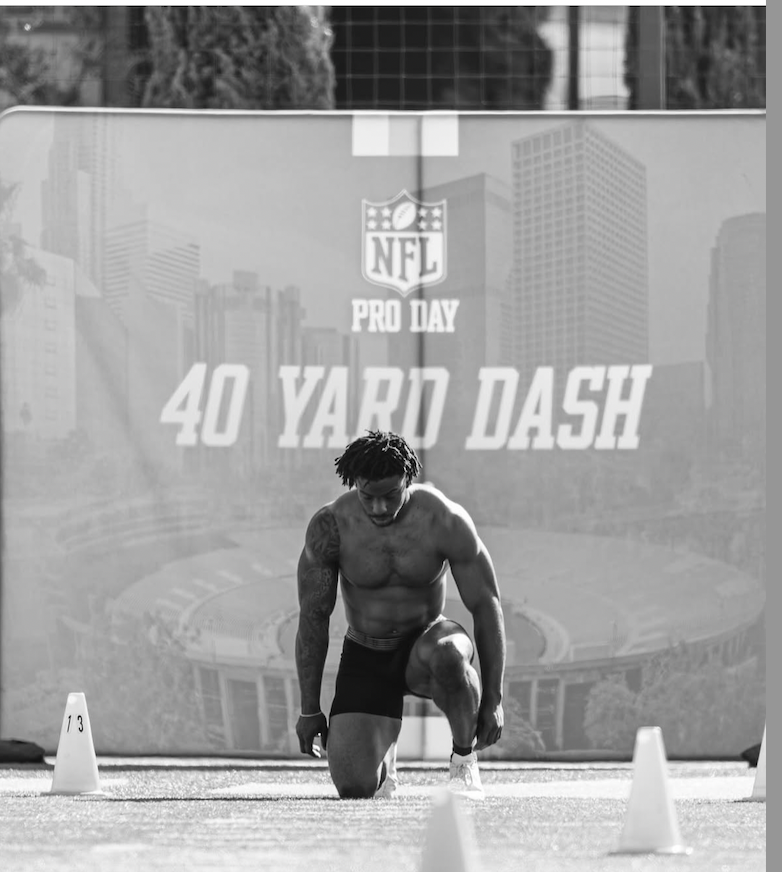 Xtian_Grubb's tweet photo. NFL Pro Day in the books! 
#proday #NFLDraft https://t.co/oRzhgjPmKC