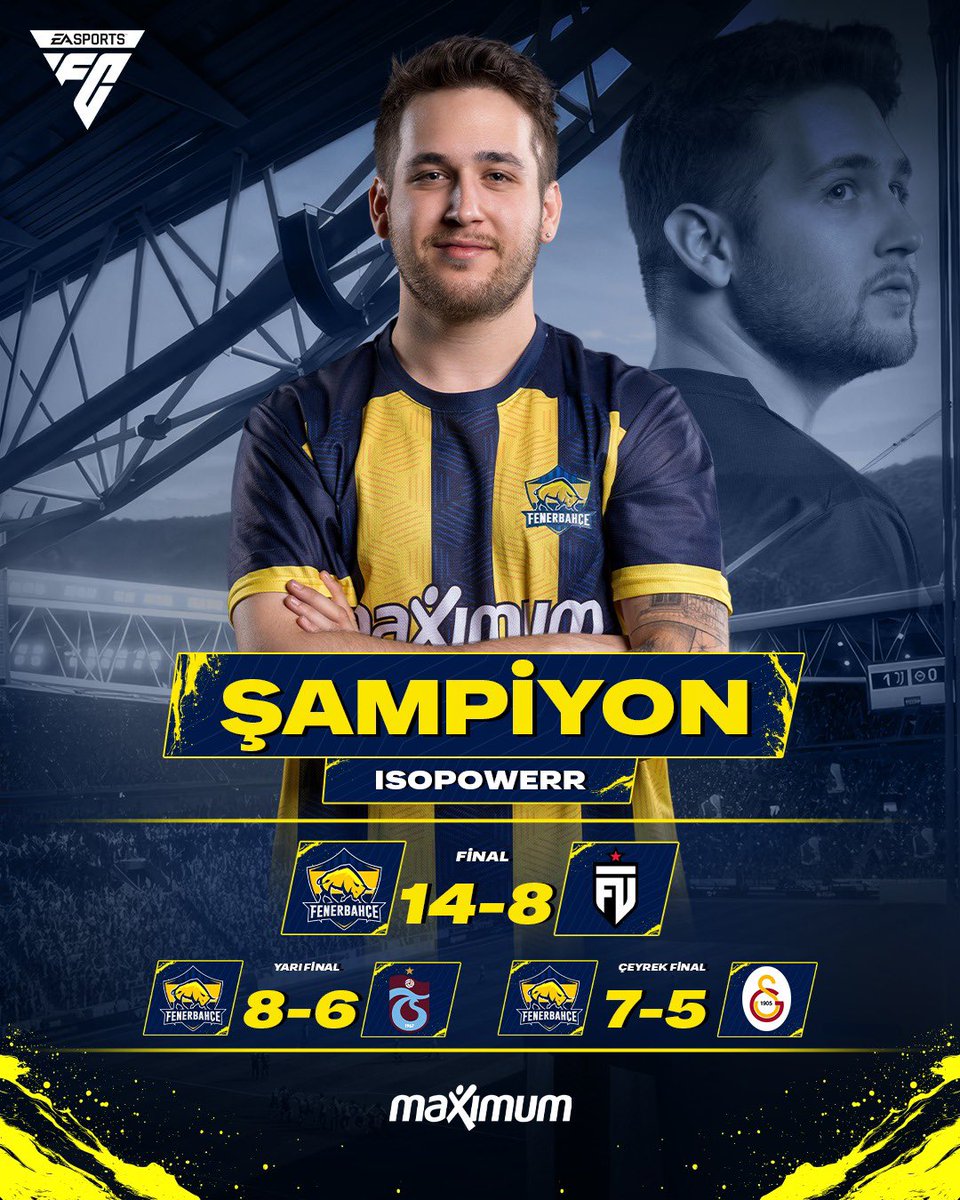 Fenerbahçe Espor (@fbespor) on Twitter photo 🏆 Kupa <a href="/isopowerr/">Ismail Can Yerinde</a>’ın ellerinde yükseldi! 💛💙
EA FC25 Ready2 - Kobemir Turnuvası’nda <a href="/isopowerr/">Ismail Can Yerinde</a> 3 rakibini de turnuva dışında bırakarak şampiyon olmayı başardı! 👏🏼 🏆 Kupa <a href="/isopowerr/">Ismail Can Yerinde</a>’ın ellerinde yükseldi! 💛💙
EA FC25 Ready2 - Kobemir Turnuvası’nda <a href="/isopowerr/">Ismail Can Yerinde</a> 3 rakibini de turnuva dışında bırakarak şampiyon olmayı başardı! 👏🏼