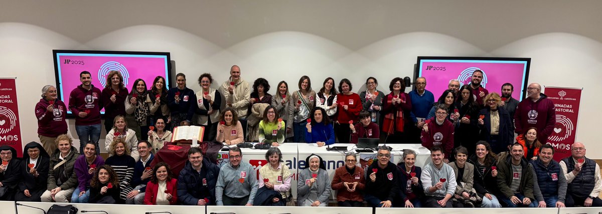 Pastoral Escuelas Católicas (@pastoral_ec) on Twitter photo Dando gracias por otra estupenda experiencia de Jornadas de Pastoral compartiendo nuestros valores, experiencias positivas y retos… porque en todo ello #SomosComunidad
Gracias <a href="/SalesianosPam/">Salesianos Pamplona</a> por acoger las #JP25EC de <a href="/ecatolicas/">Escuelas Católicas</a> y GRACIAS a cada participante por hacerlas posible Dando gracias por otra estupenda experiencia de Jornadas de Pastoral compartiendo nuestros valores, experiencias positivas y retos… porque en todo ello #SomosComunidad
Gracias <a href="/SalesianosPam/">Salesianos Pamplona</a> por acoger las #JP25EC de <a href="/ecatolicas/">Escuelas Católicas</a> y GRACIAS a cada participante por hacerlas posible