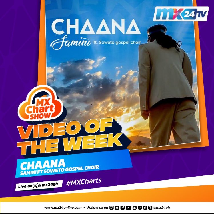 KINGJEFF977's tweet image. @samini_dagaati Video of the week with #Chaana #MXChart @Sowetogospel amazing visuals