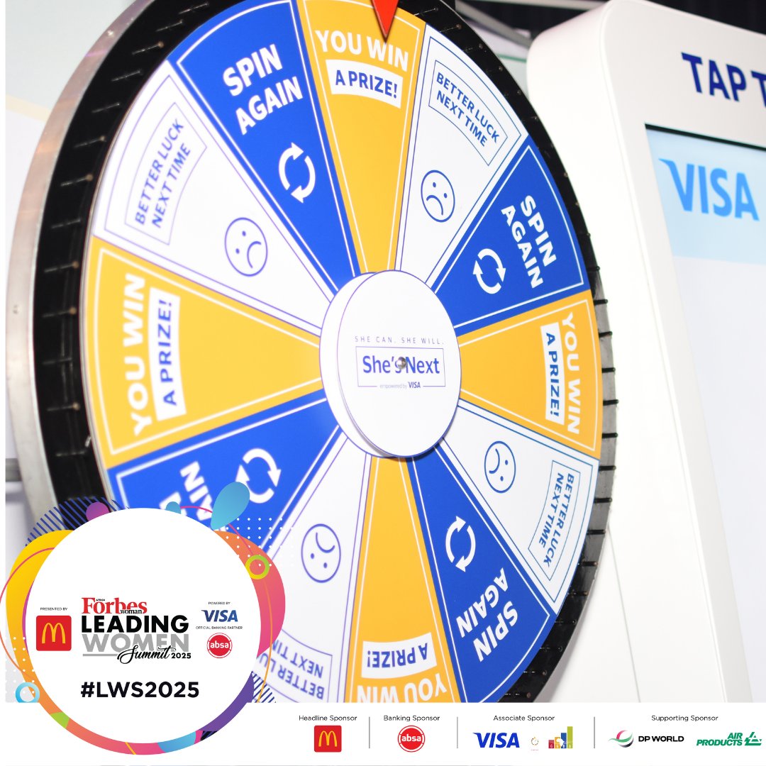 From spinning wheels 🚴‍♀️ to engaging conversations 💬 on #SheIsNext — what more could we ask for?
Thank you, <a href="/Visa/">Visa</a> South Africa, for coming on board and championing women-led innovation and entrepreneurship at #LWS2025! 🙌💼✨