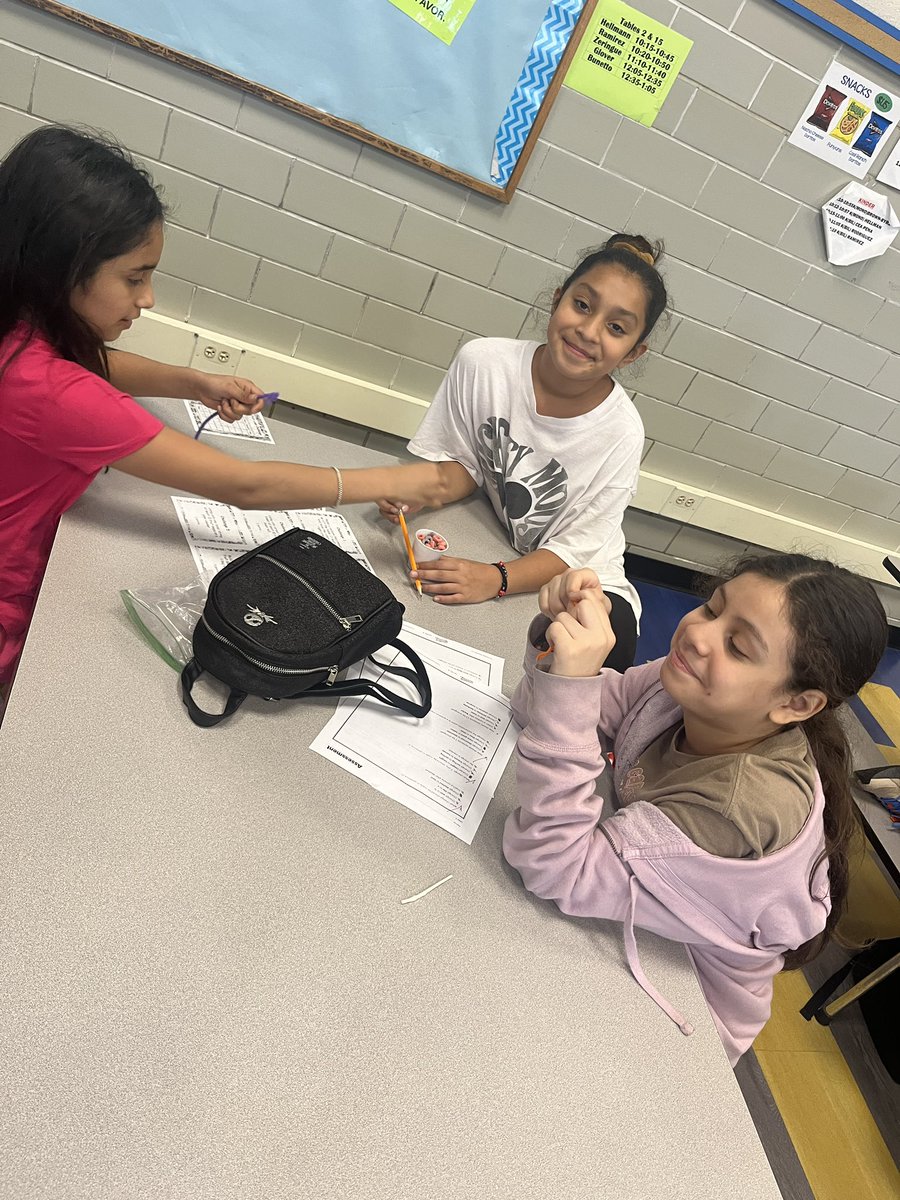 Having fun at Saturday school with our STEM challenge!