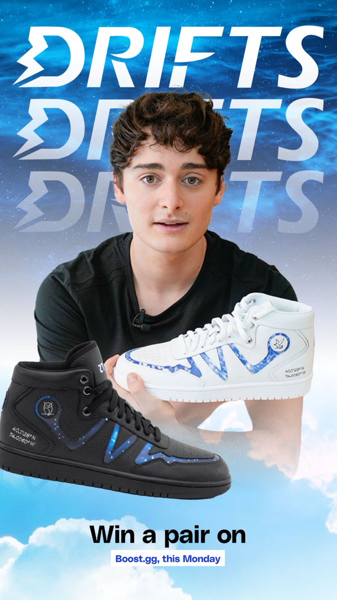 Boost was built for moments like this.

A creator. A personal story. A product that means something.

Noah Schnapp, in partnership with <a href="/amazon/">Amazon</a>, is hosting an exclusive giveaway featuring his Drifts limited-edition Sneaker collection.

The Noah Schnapp Drifts includes two