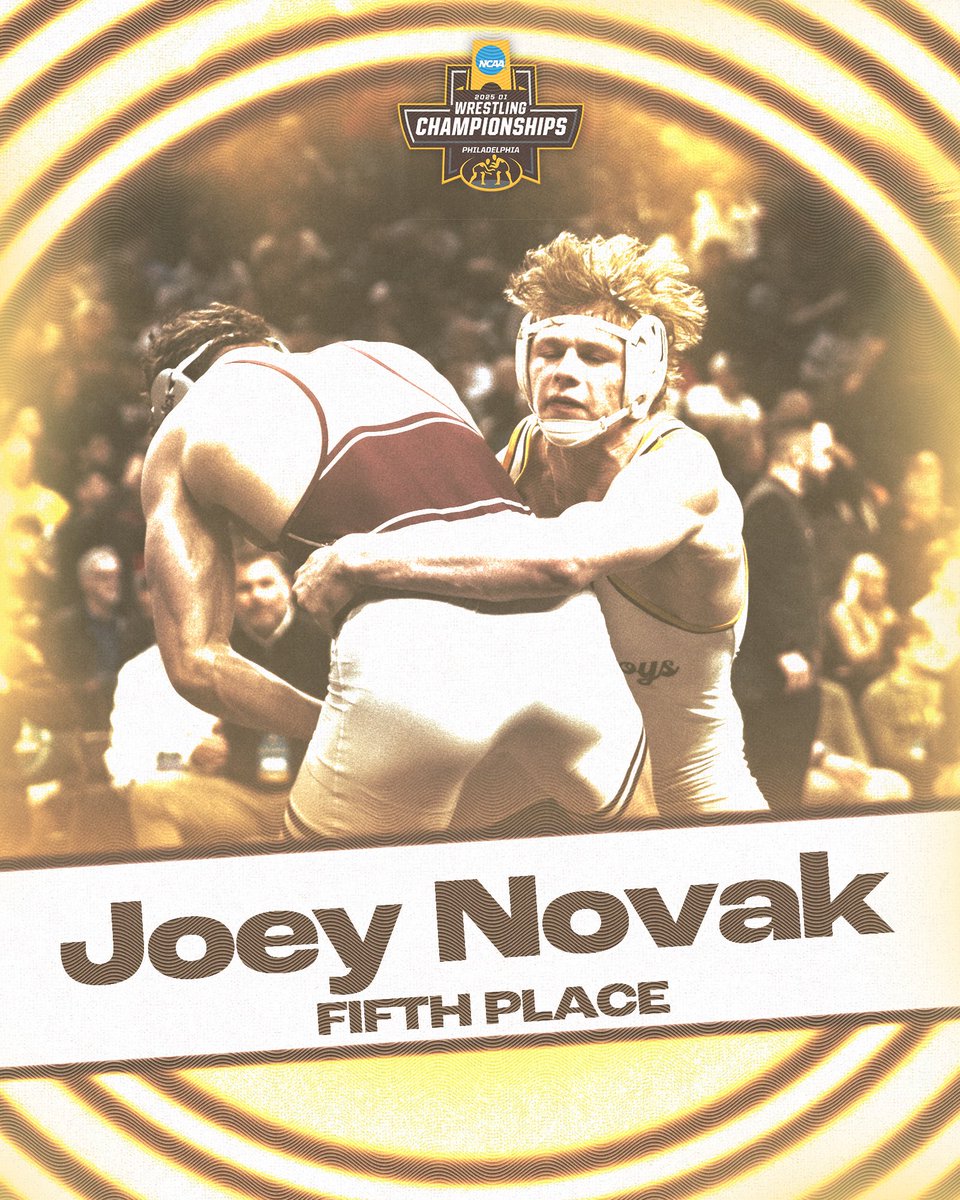 🚨ANOTHER BONUS POINT DUB🚨

No. 15 Joey Novak caps his NCAA Championships by defeating No. 12 Stephen Little (Little Rock) via major decision, 8-0❗️