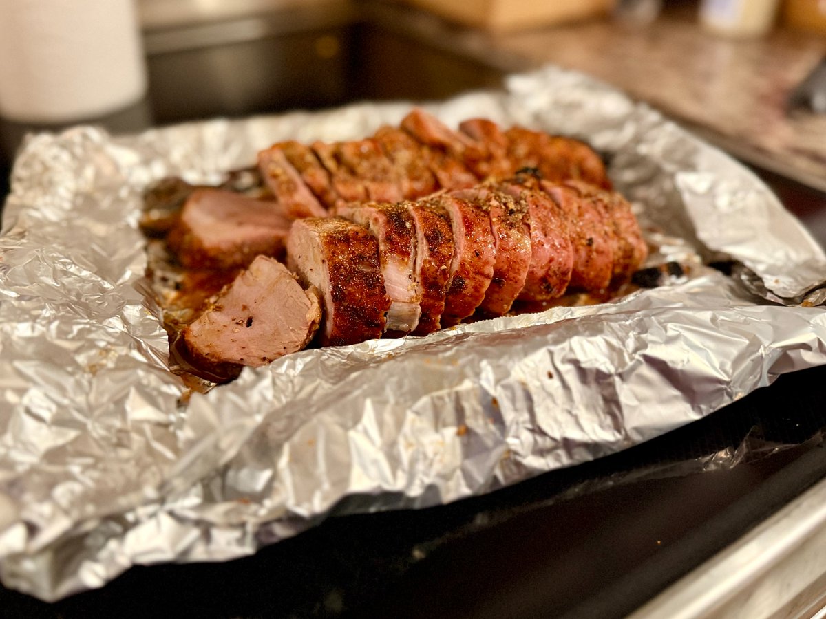 Grabbed 2 beauties from Hometown Meat Market in Pioneer, OH.

Used Dijon as a binder + Rub City from @fire_smoke.
Set to 590°F to hit a real 550°F on the <a href="/Masterbuilt/">Masterbuilt</a> Gravity XT (😉).

Juicy, crispy, perfect.

#BBQ #GravityXT #PorkTenderloin #BackyardBBQ #OhioEats #Masterbuilt