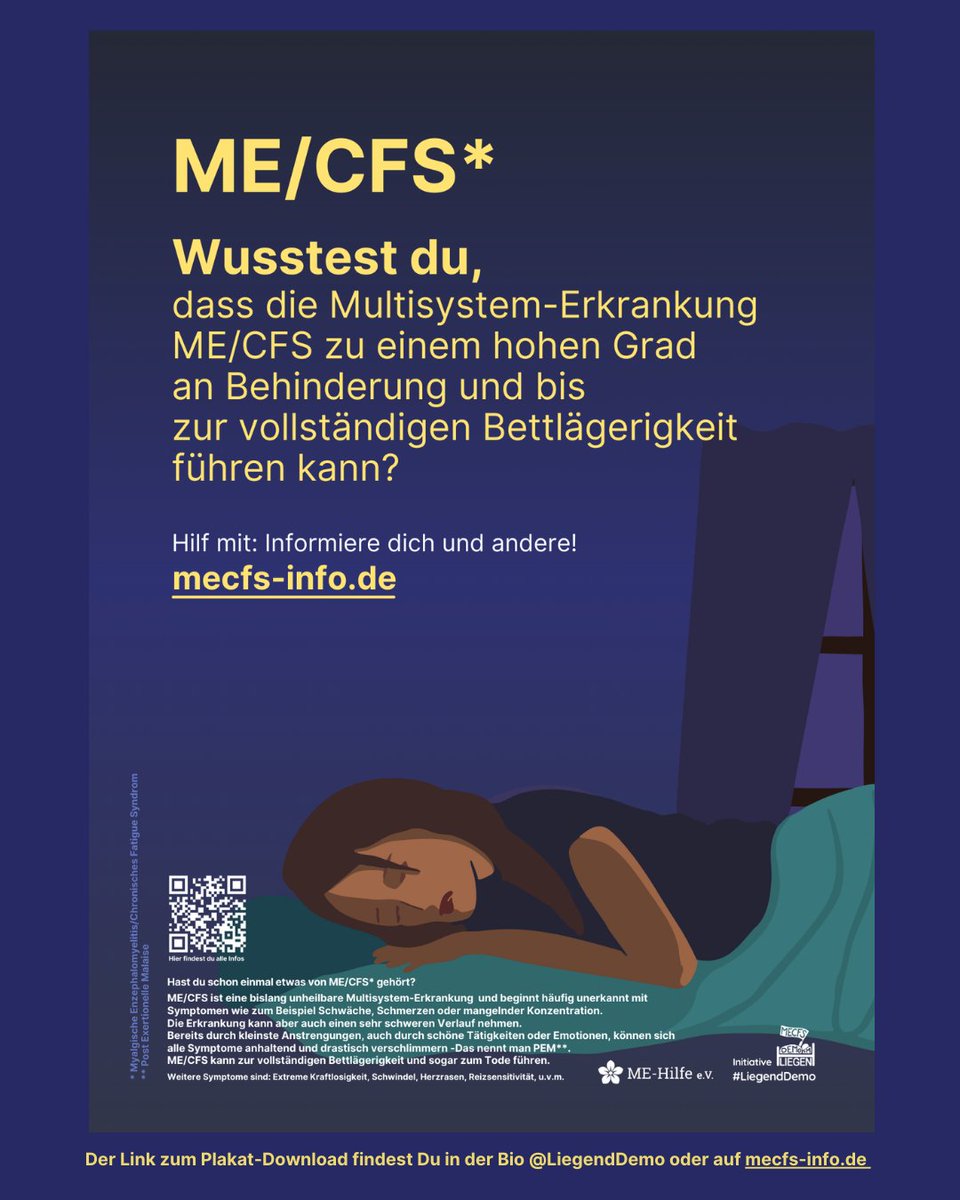 #MECFS #Plakatkampange #Aufklärung #cureMECFS #PAIS #MillionMissing #Unsichtbarsichtbar #chronischkrank