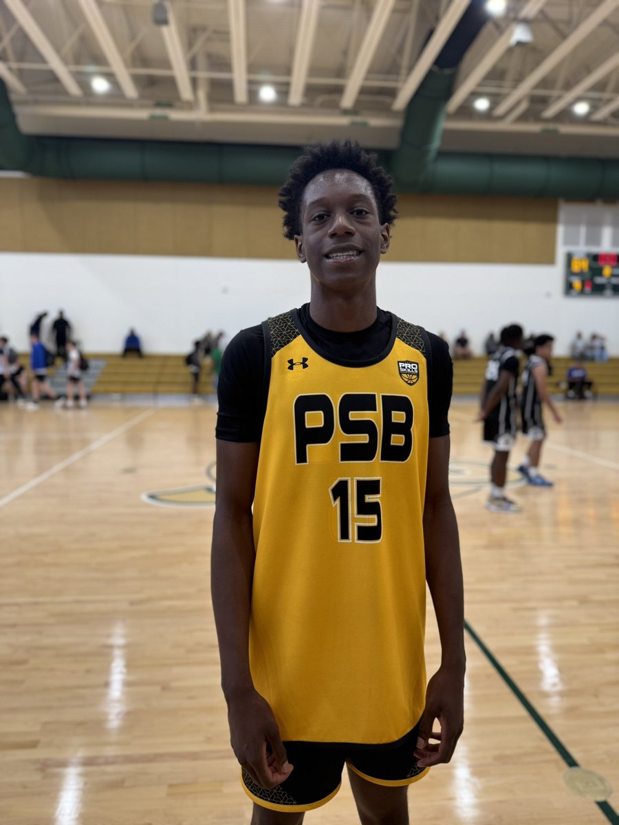 2027 6’3 SF Micah Jarvis (<a href="/itssss_MJ15/">Micahj.15</a>) (<a href="/PSBTampaBay/">Pro Skills Tampa</a>) showcased his length and his athleticism on the interior where he continues to be a mismatch for opposing guards. His stock continues to rise heading into his junior season. #FloridaOpening #OTRCircuit