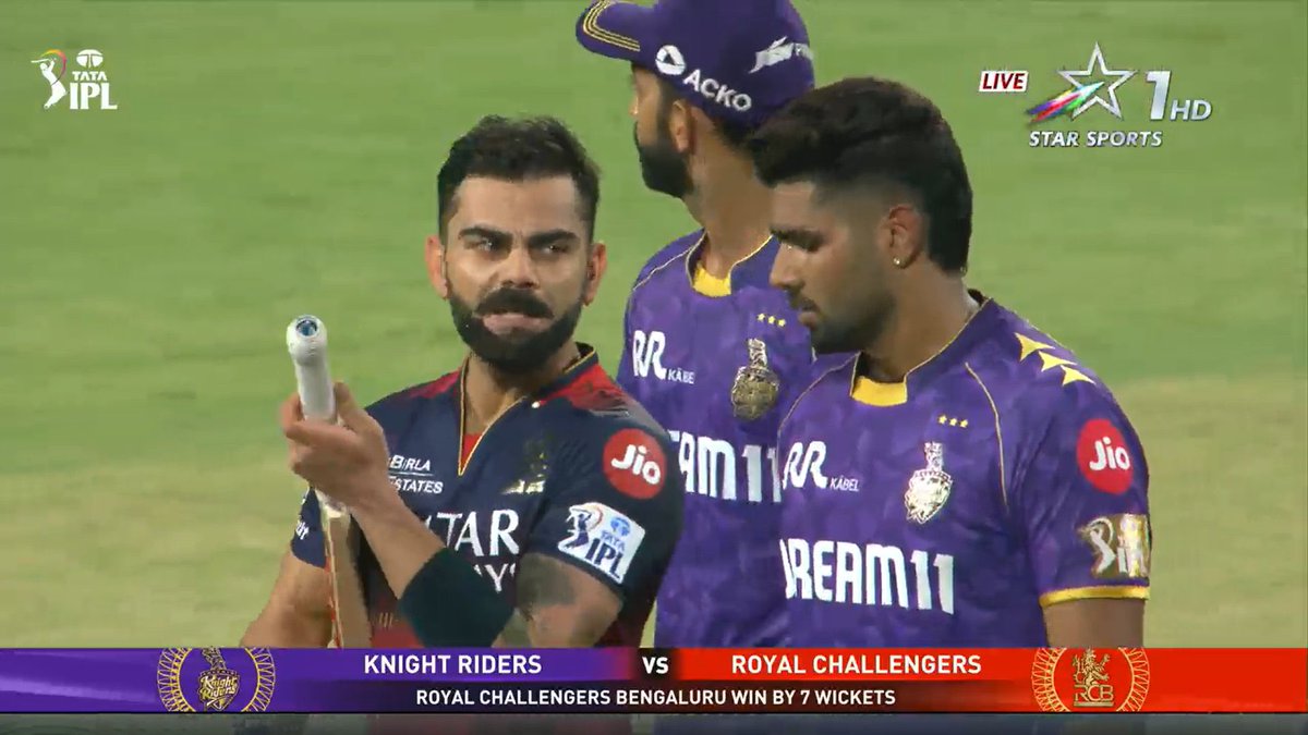 Subhajit_112's tweet photo. RCB BEAT KKR AT THEIR HOME IN JUST 16.2 OVERS 🔥🙌

#KKRvRCB #KKRvsRCB #RCBvKKR #RCBRCB #Rajat #ViratKohli𓃵 https://t.co/jiXvsJbJtB