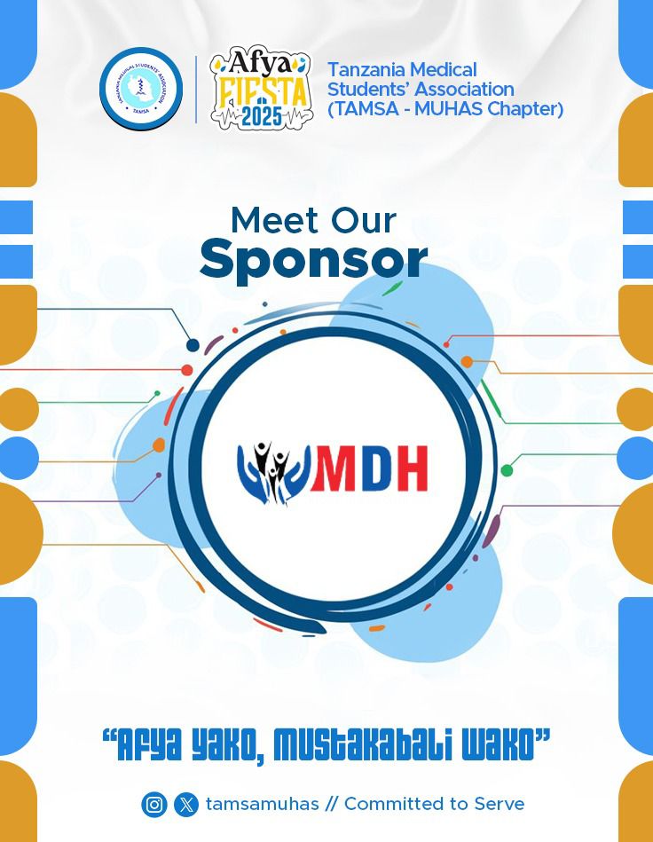 Exciting news! MDH joins Afya Fiesta 2025 as an official sponsor, boosting our mission to impact community health. Together, we’re making a difference!

Let me know if you want it adjusted for a specific platform or vibe!
