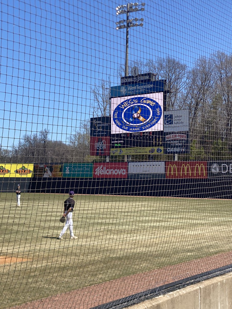 Beautiful day for ⚾️ at Rockabilly Stadium.  Proud our guys still play in Wes’s Game each year!  And shout out to Coach Clark and Coach Quinn for their work with Down Syndrome Awareness.  

And Go Dawgs!!