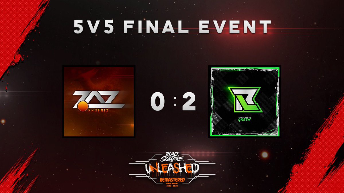 - <a href="/BlackSquareGG/">BlackSquareGG</a> Final Event Tag 2- 

Gruppe D Match 6

Team ZoAz Phönix vs Team Relay Green

#TeamZoAz