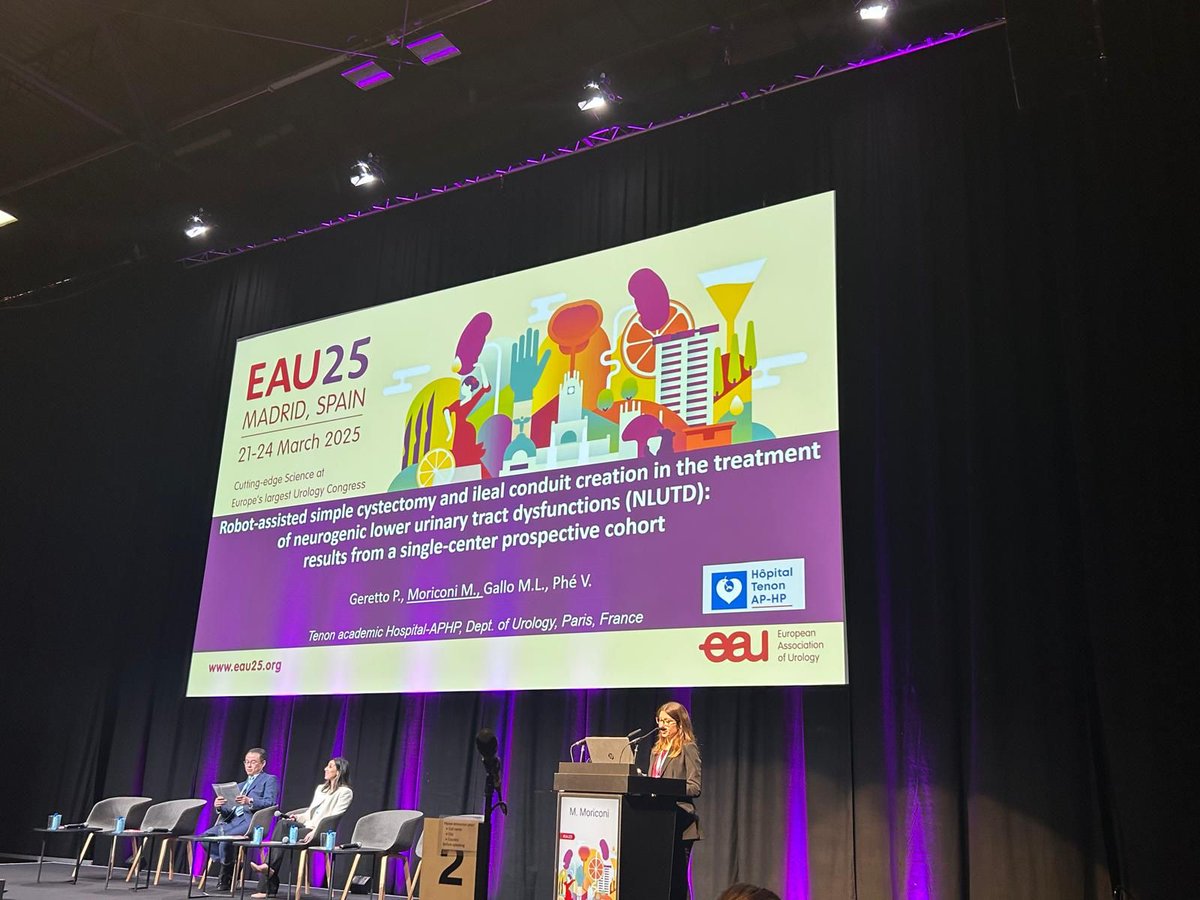 Sciarra Urology (@sciarraurology) on Twitter photo Great presentation EAU congress 2025 Martina Moriconi PHD SAPIENZA UNIVERSITY UROLOGY ROME. Robotic assisted simple cystectomy and Robotic assisted artificial urethral sphincter implantation her experience in Tenon Hospital Sorbonne Universite Paris. <a href="/SapienzaRoma/">Sapienza Università di Roma</a> <a href="/Uroweb/">European Association of Urology (EAU)</a> Great presentation EAU congress 2025 Martina Moriconi PHD SAPIENZA UNIVERSITY UROLOGY ROME. Robotic assisted simple cystectomy and Robotic assisted artificial urethral sphincter implantation her experience in Tenon Hospital Sorbonne Universite Paris. <a href="/SapienzaRoma/">Sapienza Università di Roma</a> <a href="/Uroweb/">European Association of Urology (EAU)</a>
