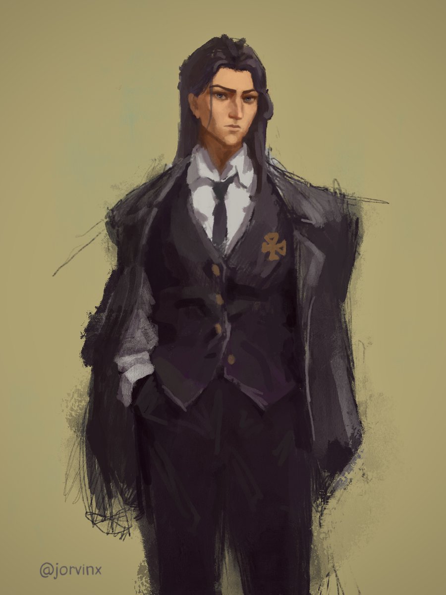 Sorry guys but suits were made for her

#arcane #caitlynkiramman #cait #LeagueOfLegendsFanArt