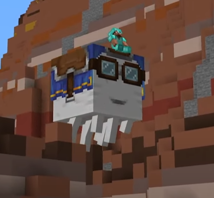 polispol's tweet photo. Minecraft acaba de anunciar que ahora habrán los happy Gas.
Se podrán criar desde pequeños, y cuando crezcan se podrá volar con ellos hasta con 4 personas. https://t.co/QLGRoAdpLf