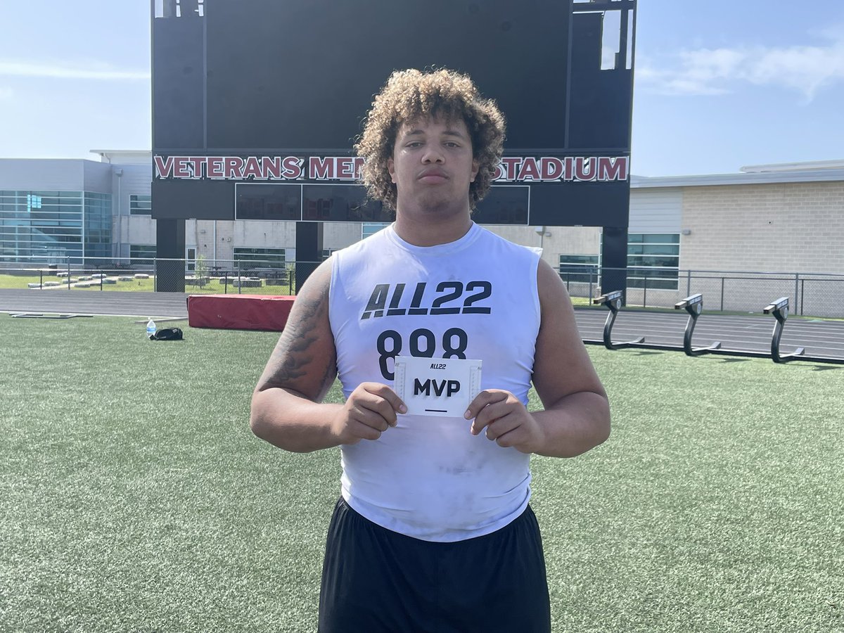 CJ Vogel (@cjvogel_otf) on Twitter photo Pflugerville Weiss OL JJ Mays received OL MVP honors at the Elite 11 All22 this morning in Austin. 📈
<a href="/JeraldJJMays/">Jerald “The One” Mays</a> Pflugerville Weiss OL JJ Mays received OL MVP honors at the Elite 11 All22 this morning in Austin. 📈
<a href="/JeraldJJMays/">Jerald “The One” Mays</a>