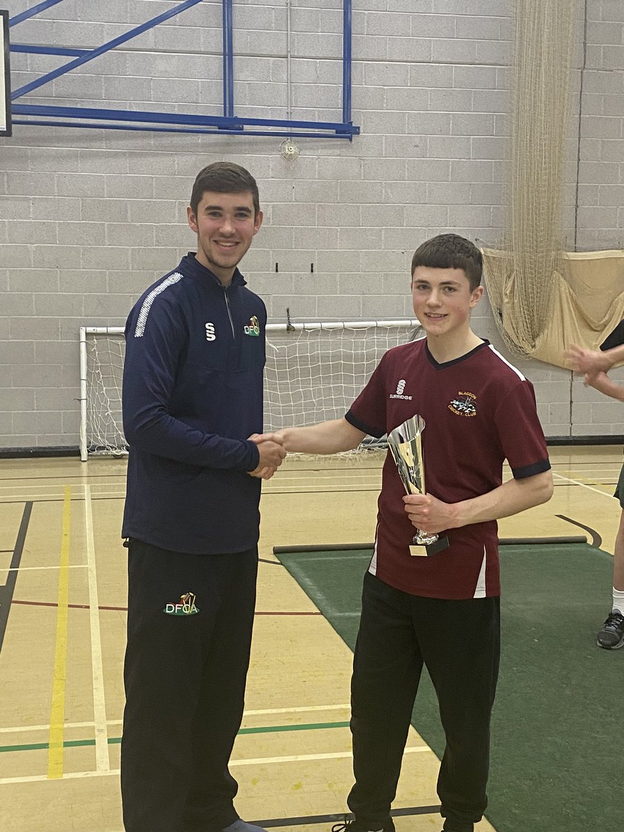 DFCALtd's tweet photo. Congratulations to @blagdoncricket for winning the #DFCA #BYCL Under 15s Indoor Cricket League! https://t.co/wrIhc21pjZ