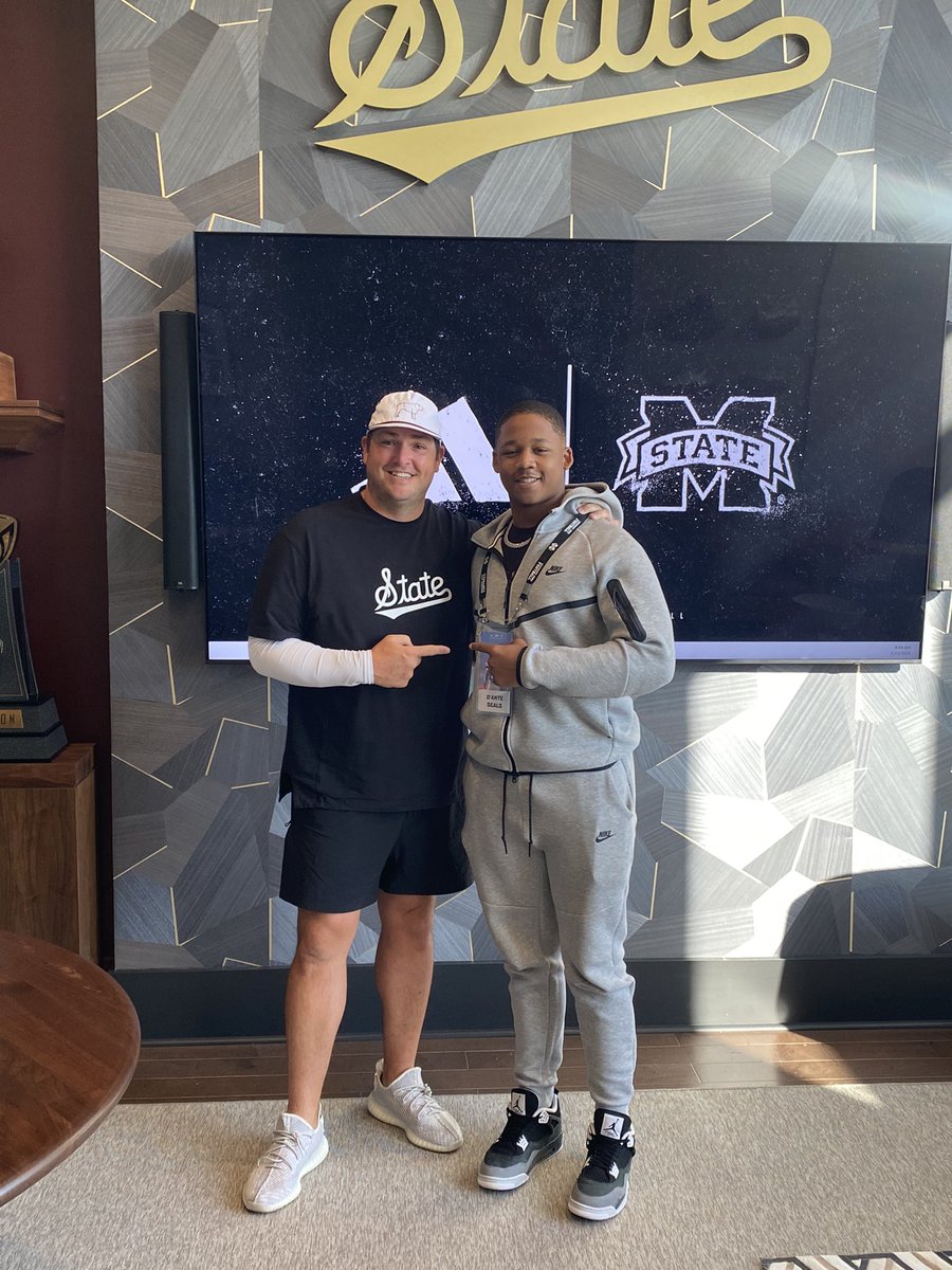 D’ante Seals 4⭐️ (@danteseals09) on Twitter photo I had a great time <a href="/HailStateFB/">Mississippi State Football</a>‼️
Thanks <a href="/Coach_Leb/">Jeff Lebby</a> and staff for the hospitality at spring practice. 🐶 I had a great time <a href="/HailStateFB/">Mississippi State Football</a>‼️
Thanks <a href="/Coach_Leb/">Jeff Lebby</a> and staff for the hospitality at spring practice. 🐶