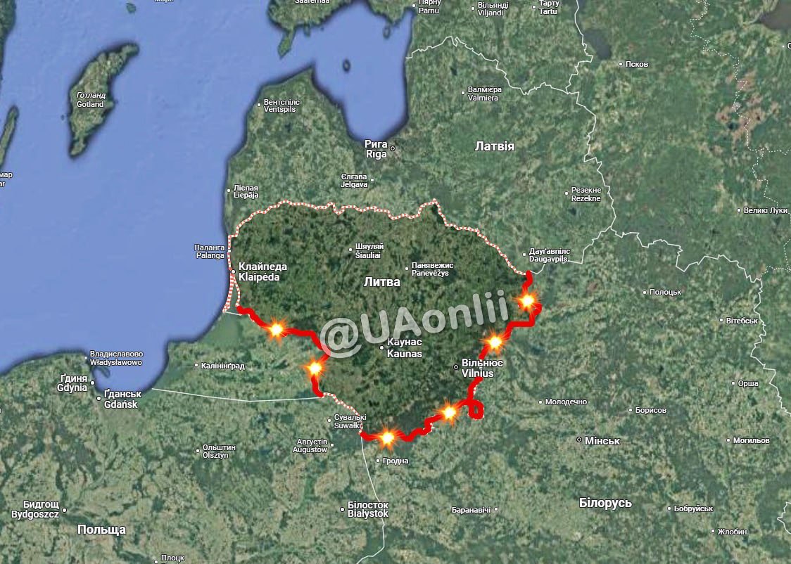 Lithuania plans to mine its border with Belarus and russia, according to a statement from the Lithuanian Ministry of Defense.

Lithuanian Defense Minister Dovile Šakaliene said she and the defense ministers of Poland and Finland discussed the unification of the Eastern Shield and