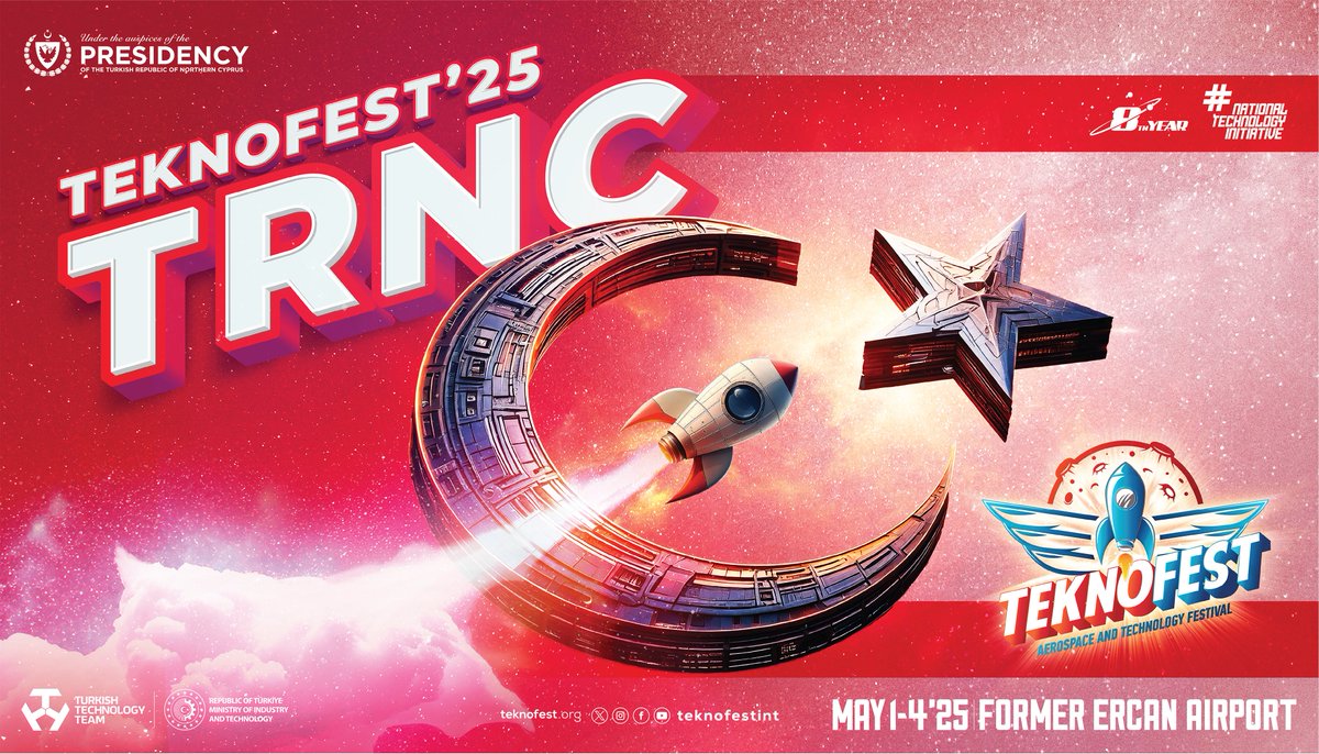 teknofestint's tweet image. Pushing Boundaries with Young Innovators Shaping the Future of Technology and Indigenous Projects! 🚀

Join us at #TEKNOFEST TRNC from May 1️⃣-4️⃣ and be part of the future!

👉 teknofest.org/en
📍 Former Ercan Airport