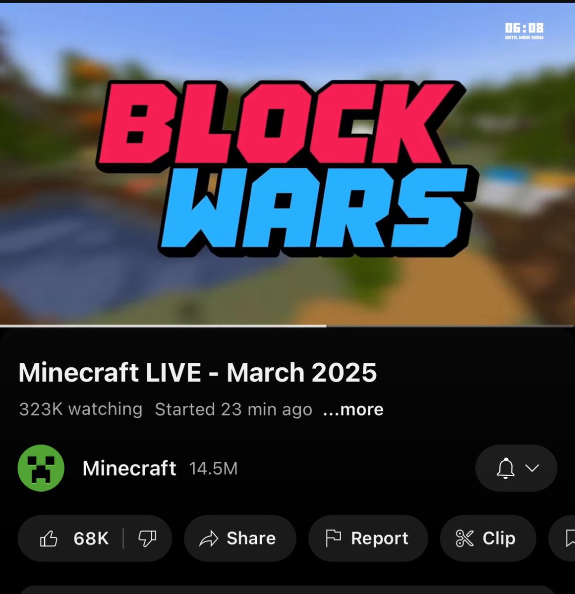WoIfeei's tweet image. Block Wars in Minecraft Live...
how did we get here (minecraft reference please laugh)
