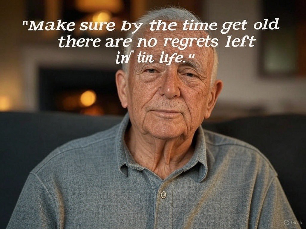 LeetCode__'s tweet image. Make sure by the time you get old there are no regrets left in life.