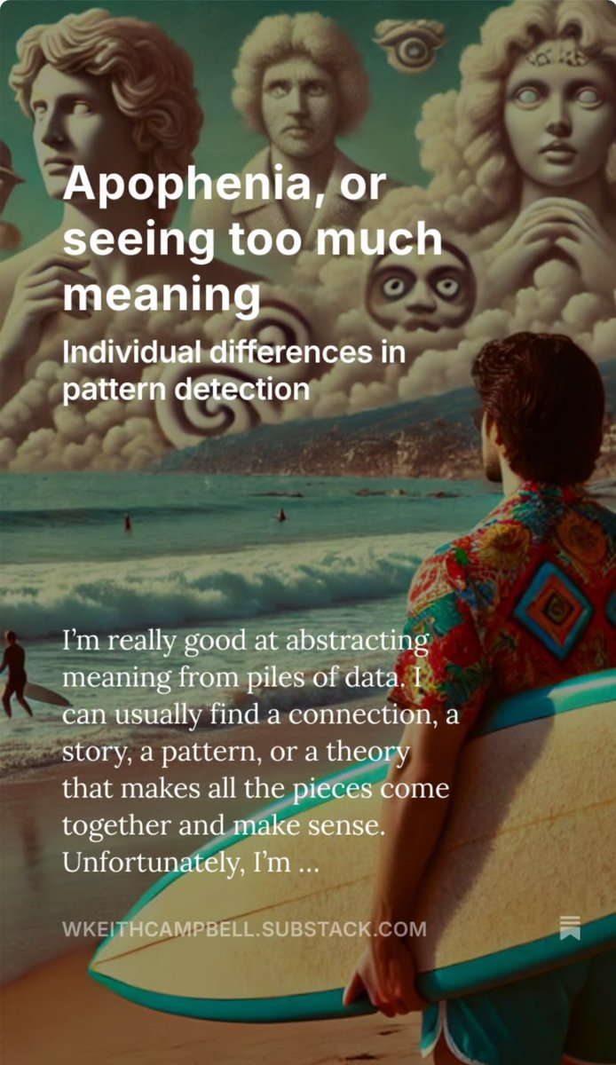 New post on apophenia - one of my favorite constructs