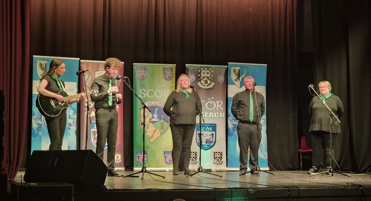 Some fantastic Ballad groups <a href="/CorofinGAA/">Corofin.GAA</a> <a href="/StDominicsClub/">St.Dominic's Club</a> <a href="/MarysKiltoghert/">St.Marys GAA</a> <a href="/clgacla/">CLG Acla Oifigiúil</a> performing tonight. #Scór