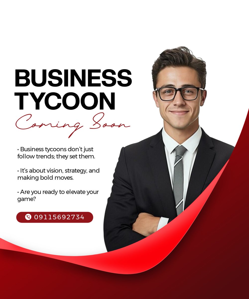 PAkpojaro's tweet image. Transform Your Business Visions into Reality
This isn’t just a flyer, it’s your blueprint for success. 
A Business Tycoon doesn’t settle for ordinary, why should your designs?

#BusinessTycoonDesign #Branding #DesignThatConverts #EntrepreneurLife #MakeYourMark #CreativeExcellence