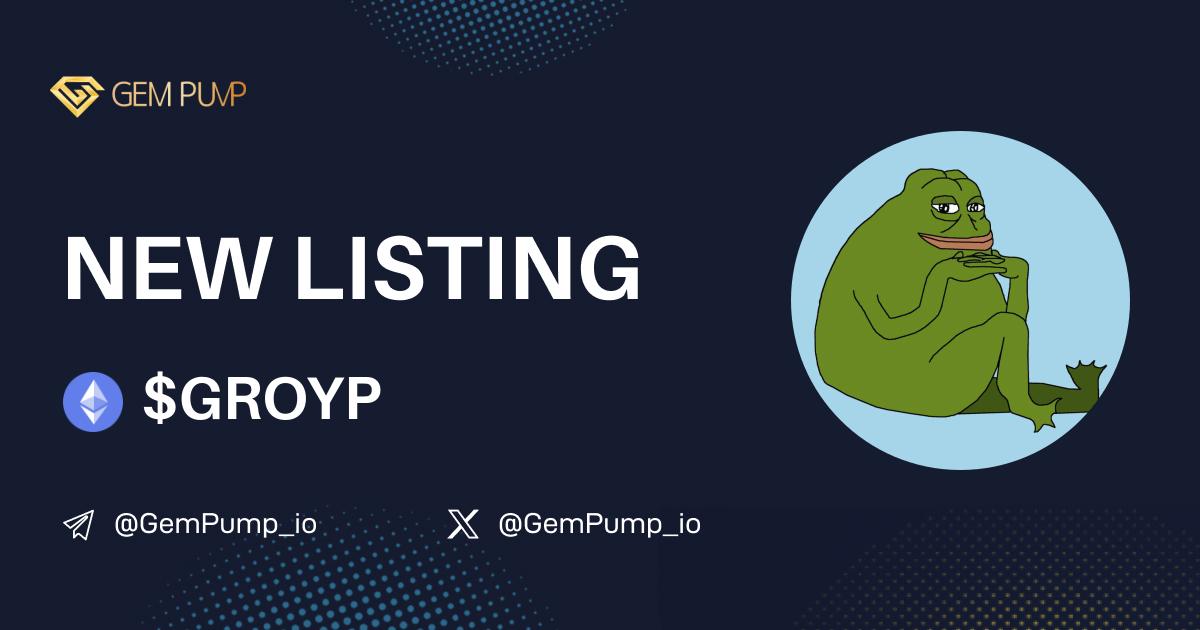 Gempump_io's tweet photo. ๐#GROYP listed on https://t.co/0O39wVbuPx ๐ค@GemPump_io
๐ CA:0x0acceeb581c923083c3af1f6439a01fbd074cae2
๐ TG๏ผhttps://t.co/P0qJrneF1L
โ๏ธ X๏ผ@groypeth
๐GemPump๏ผhttps://t.co/LmM1uW2M7C
#gempump #memecoin #100xgem #MemesAI https://t.co/zre2pjAX5s