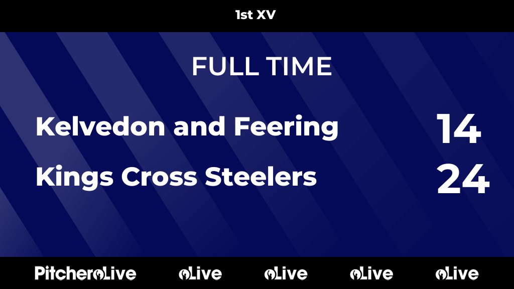 FULL TIME: Kelvedon and Feering 14 - 24 Kings Cross Steelers
#KELKIN #Pitchero
pitchero.com/clubs/kingscro…