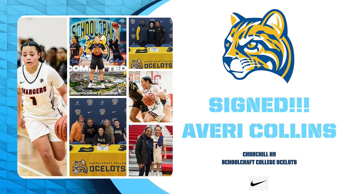 Schoolcraft Women's Basketball (@schoolcraftwbb) on Twitter photo EXCITING TIMES to be an Ocelot!!!
Fresh off the plane ✈️ from a trip to the National Championship Tournament and this HUGE Announcement! <a href="/avericollins_1/">Averi Collins</a> Officially SIGNED 🖊️ Another one added to the Sisterhood! Averi…Welcome to the Schoolcraft Family! 💙💛
#BuildingGreatness EXCITING TIMES to be an Ocelot!!!
Fresh off the plane ✈️ from a trip to the National Championship Tournament and this HUGE Announcement! <a href="/avericollins_1/">Averi Collins</a> Officially SIGNED 🖊️ Another one added to the Sisterhood! Averi…Welcome to the Schoolcraft Family! 💙💛
#BuildingGreatness
